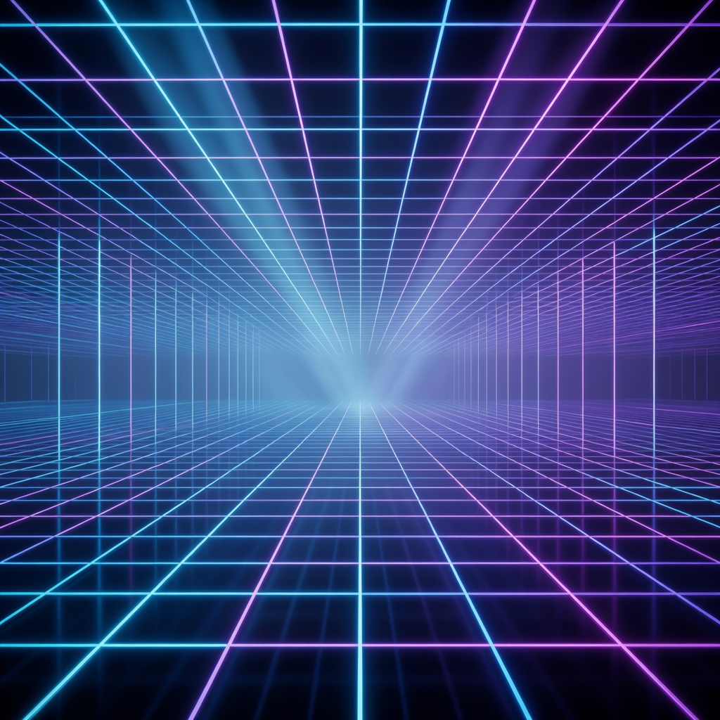 Neon Grid Matrix Level 01
